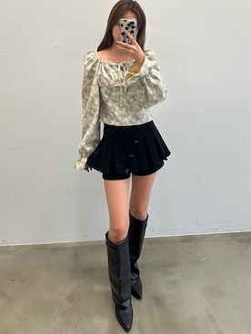 「HEIREN（ヘイレーン）のアイテム」を使った、きよさん（レディース・162cm）の秋コーディネート
