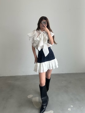 「HEIREN（ヘイレーン）のアイテム」を使った、きよさん（レディース・162cm）の夏コーディネート