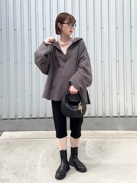「アイテム（財布/小物）」を使った、satakeさん（レディース・163cm）の秋コーディネート