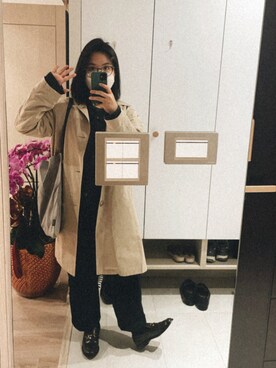 「AS（アス）のアイテム」を使った、PEIさん（レディース・157cm）の冬コーディネート