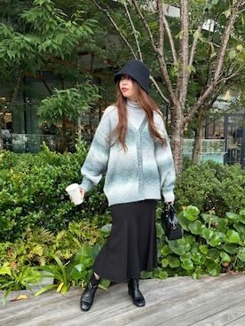 「OLUPIC（オルピック）のアイテム」を使った、Junoさん（レディース・162cm）の冬コーディネート