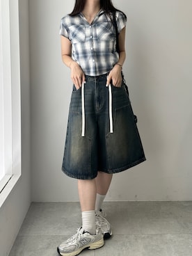「WEGO（ウィゴー）のアイテム」を使った、Junoさん（レディース・162cm）の夏コーディネート