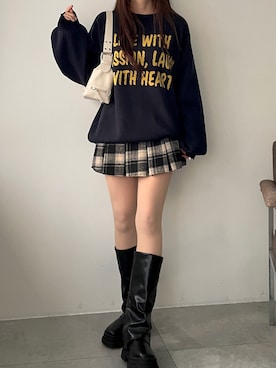 「WEGO（ウィゴー）のアイテム」を使った、Junoさん（骨格ウェーブ・レディース・162cm）の冬コーディネート