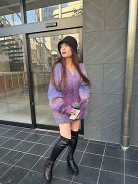 「OLUPIC（オルピック）のアイテム」を使った、Junoさん（レディース・162cm）の冬コーディネート