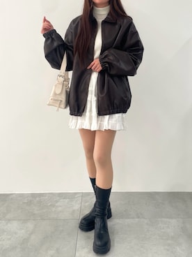 「WEGO（ウィゴー）のアイテム」を使った、Junoさん（骨格ウェーブ・レディース・162cm）の冬コーディネート