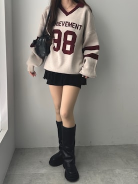 「WEGO（ウィゴー）のアイテム」を使った、Junoさん（骨格ウェーブ・レディース・162cm）の冬コーディネート