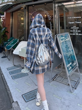「チェック柄に恋してる」｜Junoさん（レディース・162cm）の冬コーディネート