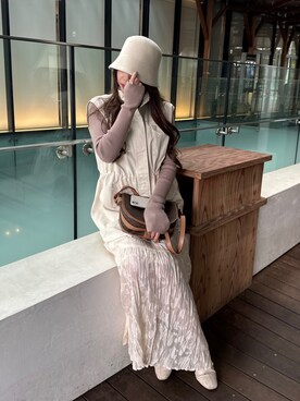 Junoさん（レディース・162cm）の冬コーディネート