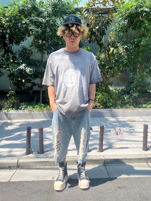 WHITELAND/ホワイトランド/DENIM DOUBLE KNEE SHORT PANT（デニム