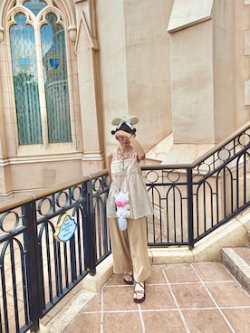 「GRL（グレイル）のアイテム（サンダル）」を使った、YUさん（レディース・153cm）の夏コーディネート