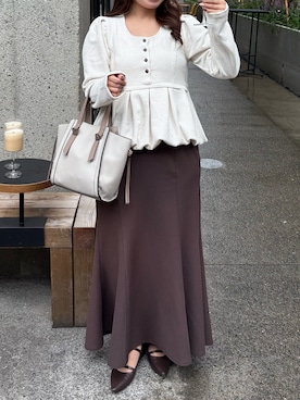 「ORiental TRaffic（オリエンタルトラフィック）のアイテム（パンプス）」を使った、riliさん（レディース・154cm）の秋コーディネート