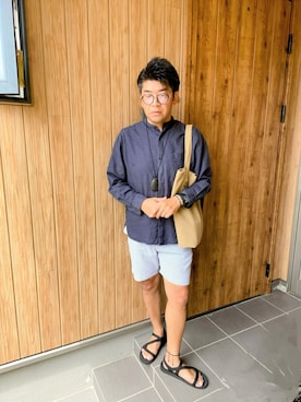 「no brand（ノーブランド）のアイテム」を使った、☆ｔａｋｕ☆さん（メンズ・172cm）の夏コーディネート