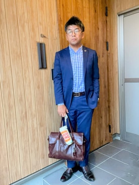「アイテム（ビジネスバッグ）」を使った、☆ｔａｋｕ☆さん（メンズ・172cm）の夏コーディネート