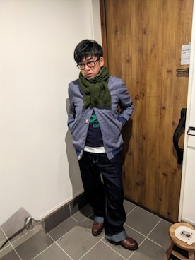 「アイテム（Tシャツ/カットソー）」を使った、☆taku☆さん（メンズ・172cm・50代）の秋コーディネート