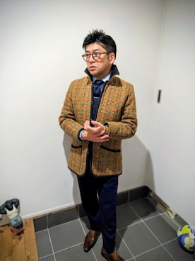 「アイテム（フォーマルスーツ/小物、ブルー系）」を使った、☆ｔａｋｕ☆さん（メンズ・172cm）の春コーディネート