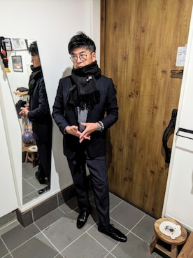 「アイテム（フォーマルスーツ/小物）」を使った、☆taku☆さん（メンズ・172cm）の秋コーディネート
