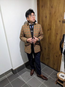 「アイテム（ビジネスシャツ）」を使った、☆taku☆さん（メンズ・172cm）の秋コーディネート