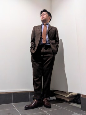 「no brand（ノーブランド）のアイテム」を使った、☆ｔａｋｕ☆さん（メンズ・172cm）の冬コーディネート