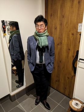 「THE SUIT COMPANY（ザ・スーツカンパニー）のアイテム（スーツジャケット）」を使った、☆taku☆さん（メンズ・172cm）の秋コーディネート