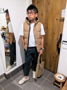「アイテム（ダウンベスト）」を使った、☆taku☆さん（メンズ・172cm）の秋コーディネート