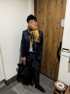 「アイテム（ビジネスバッグ）」を使った、☆taku☆さん（メンズ・172cm）の秋コーディネート