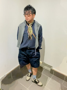 「no brand（ノーブランド）のアイテム」を使った、☆ｔａｋｕ☆さん（メンズ・172cm）の春コーディネート