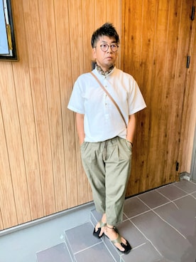 「Zoff（ゾフ）のアイテム」を使った、☆ｔａｋｕ☆さん（メンズ・172cm）の夏コーディネート