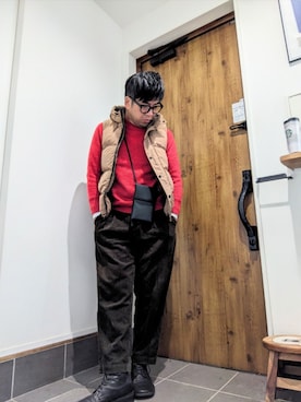 「アイテム（水筒）」を使った、☆ｔａｋｕ☆さん（メンズ・172cm）の冬コーディネート