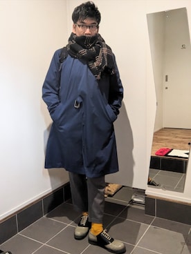 「アイテム（スラックス）」を使った、☆taku☆さん（メンズ・172cm・50代）の秋コーディネート