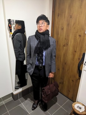 「アイテム（スーツセット）」を使った、☆taku☆さん（メンズ・172cm）の秋コーディネート