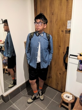 「アイテム（ソックス/靴下）」を使った、☆taku☆さん（メンズ・172cm）の秋コーディネート