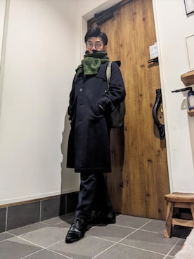「アイテム（ビジネスバッグ）」を使った、☆ｔａｋｕ☆さん（メンズ・172cm）の冬コーディネート