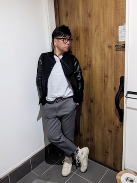 「アイテム（スタジャン）」を使った、☆taku☆さん（メンズ・172cm）の秋コーディネート