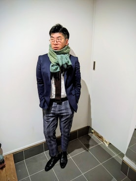「アイテム（カフリンクス）」を使った、☆ｔａｋｕ☆さん（メンズ・172cm）の春コーディネート