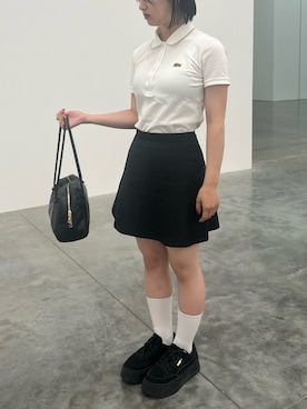 「ラコステ」｜Natsuki.Mさん（レディース・149cm・20代）の夏コーディネート