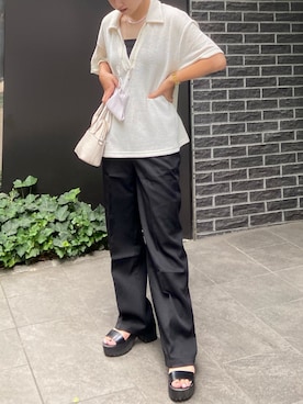 「サマーニット」｜Natsuki.Mさん（レディース・149cm・10代）の夏コーディネート