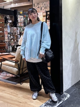 「アイテム（シュシュ）」を使った、h0peeekoさん（レディース・151cm）の秋コーディネート