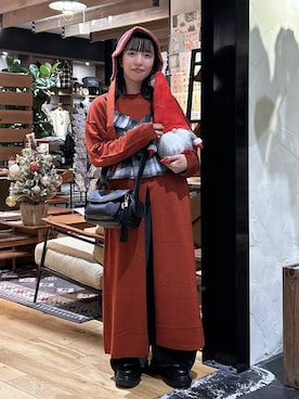 「niko and...（ニコアンド）のオリジナルサイドゴアブーツ（ブーツ）」を使った、h0peeekoさん（レディース・151cm）の秋コーディネート