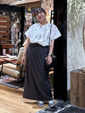 「アイテム（デジタル腕時計）」を使った、h0peeekoさん（レディース・151cm）の夏コーディネート