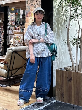 「アイテム（腕時計）」を使った、h0peeekoさん（レディース・151cm）の夏コーディネート