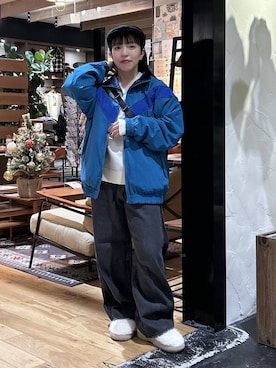 「アイテム（ハンチング/ベレー帽）」を使った、h0peeekoさん（レディース・151cm）の秋コーディネート