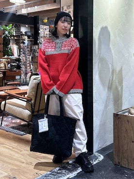 「niko and...（ニコアンド）のボリュームソールスニーカー（スニーカー）」を使った、h0peeekoさん（レディース・151cm）の秋コーディネート