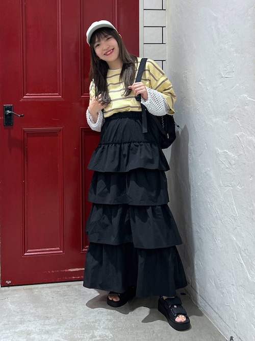 セール】スリットスリーブメッシュプルオーバー（Tシャツ