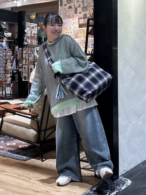 Todayful ノベルティ チェックショルダーバッグ BLU TODAYFUL(トゥデイフル) / Life's online store（ライフズ