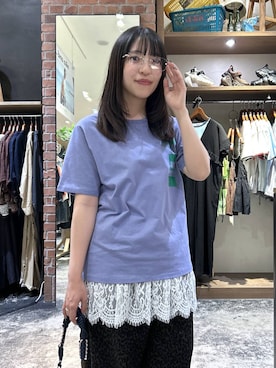 「niko and...（ニコアンド）のオリジナル編みハンドル2WAYバッグ（ショルダーバッグ、ベージュ系）」を使った、h0peeekoさん（レディース・152cm）の春コーディネート