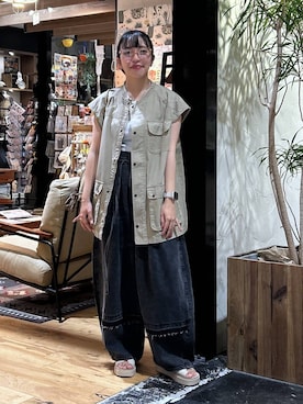 「アイテム（シュシュ）」を使った、h0peeekoさん（レディース・151cm）の夏コーディネート