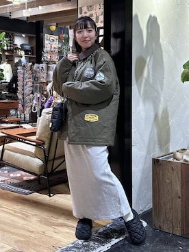 「体型カバー」｜「アイテム（スリッポン）」を使った、h0peeekoさん（レディース・151cm）の秋コーディネート