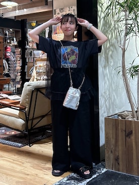 「アイテム（カチューシャ）」を使った、h0peeekoさん（レディース・151cm）の夏コーディネート