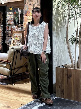 「アイテム（腕時計）」を使った、h0peeekoさん（レディース・151cm）の夏コーディネート