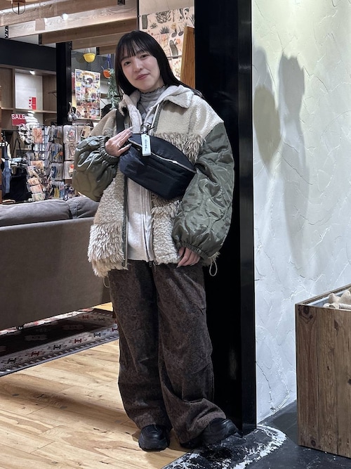 セール】パッチワークボアブルゾン（ブルゾン）｜niko and